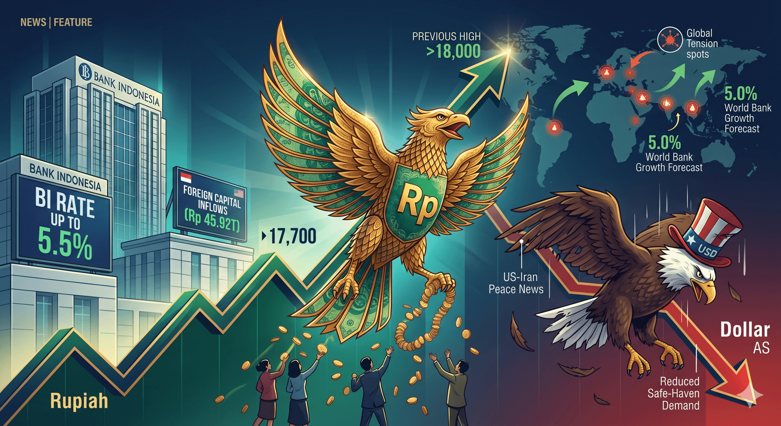 Rupiah Menguat